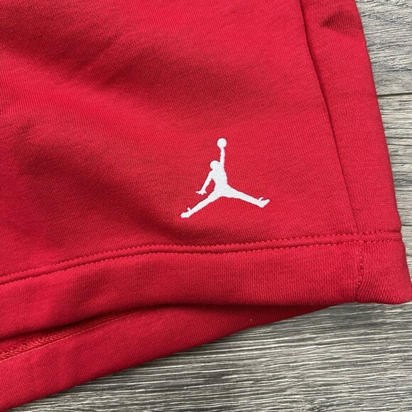 Jordan Fleece Shorts Size Small Mens Red Brooklyn Standard Fit $52 - Picture 6 of 11